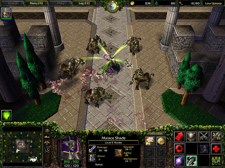 Một cảnh chơi trong Warcraft III