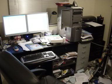 Messy desk