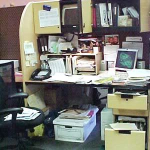 Messy desk