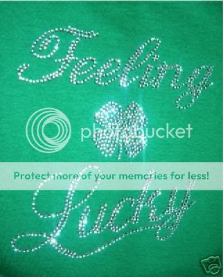 Feeling Lucky Rhinestone Hoodie Sweatshirt  