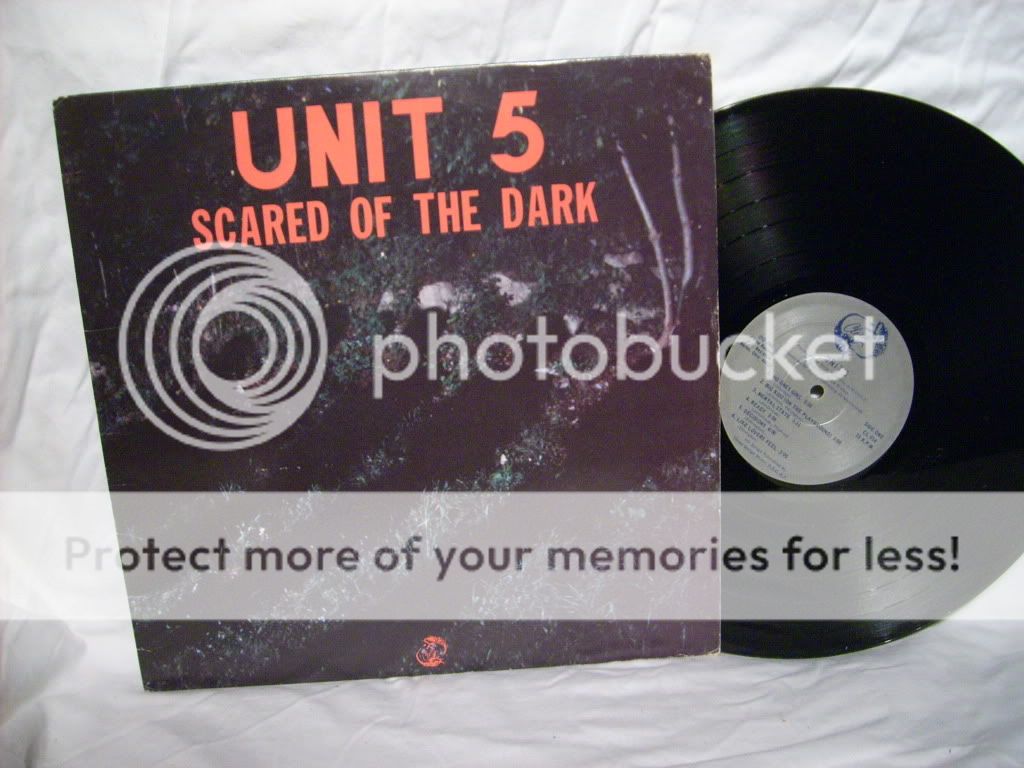 Unit 5 33 lp scared of the dark RARE punk new wave nm PRIVATE rock 