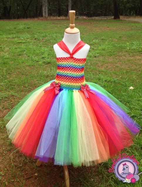 Rainbow Tutu Dress :: Bandtail Boutique Online Shop