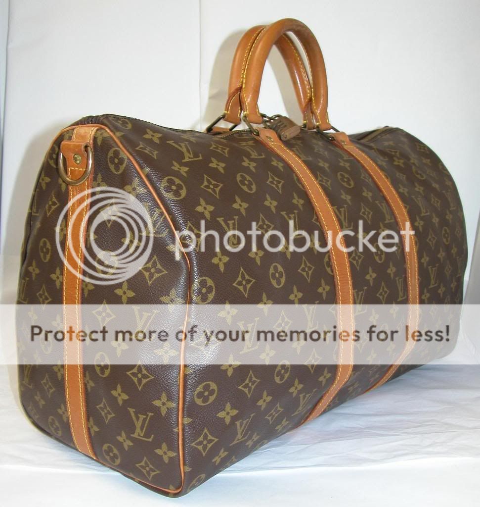 AUTH Vintage Louis Vuitton Monogram Keepall 50 with Strap Very Good No 